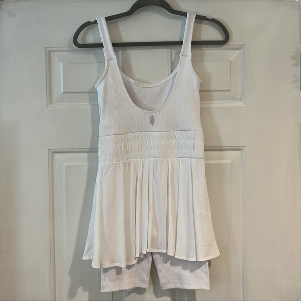 Free People movement Full Court Dress skort dress tennis dress white biker short - Picture 5 of 8